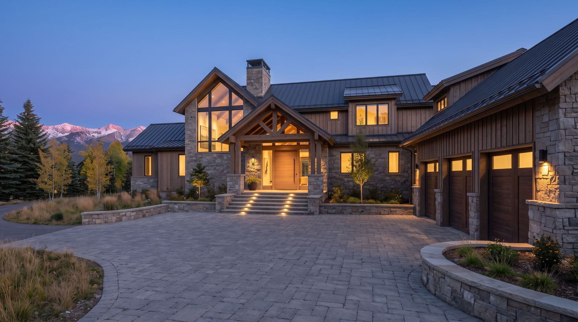 Apex Custom Builders fictional concept homepage — photography-led Portfolio Showcase